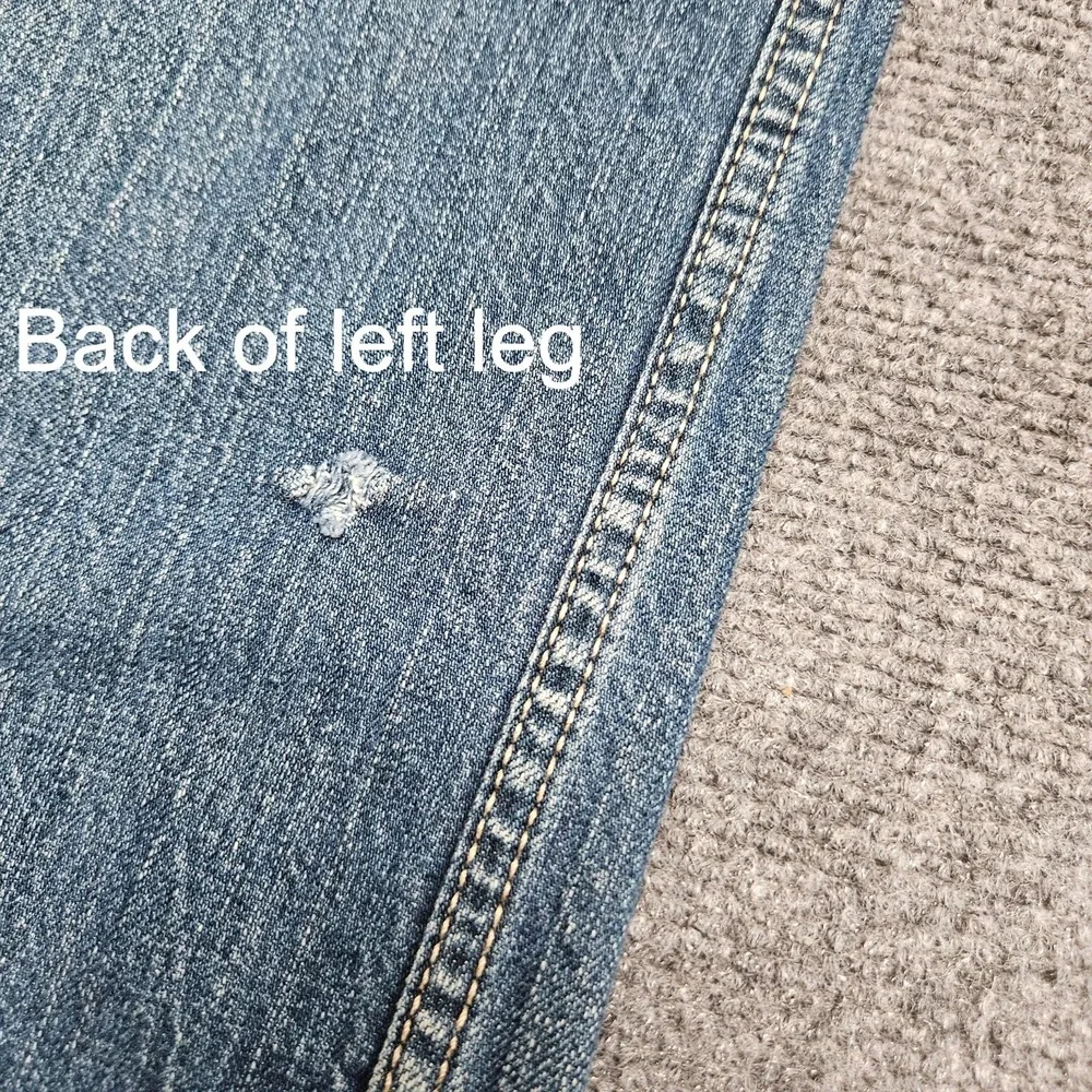 Levis 514 Slim Straight Jeans Mens 33x30 Blue Denim Grunge‎ Casual Western